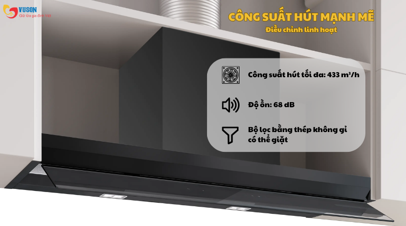 MÁY HÚT MÙI ÂM TRẦN BOSCH DBB97DP60 SERI 6 90CM MODEL 2025