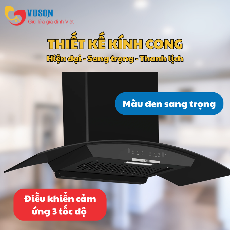 MÁY HÚT MÙI KÍNH CONG BOSCH DWA98IJ60I SERI 4 90CM