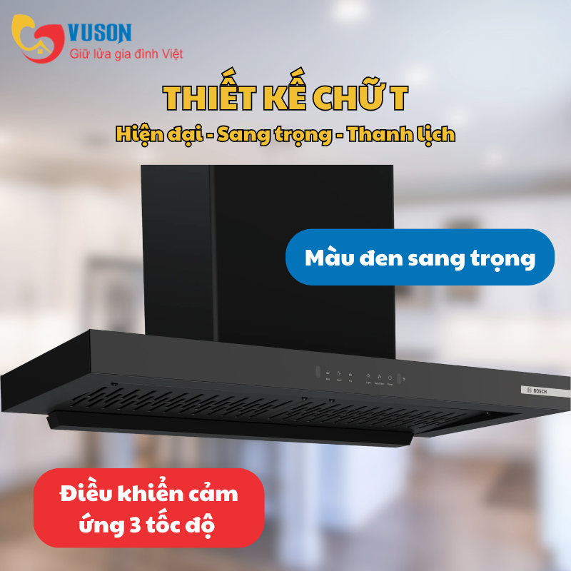 MÁY HÚT MÙI ÁP TƯỜNG BOSCH DWB98IJ60I SERI 4 90CM