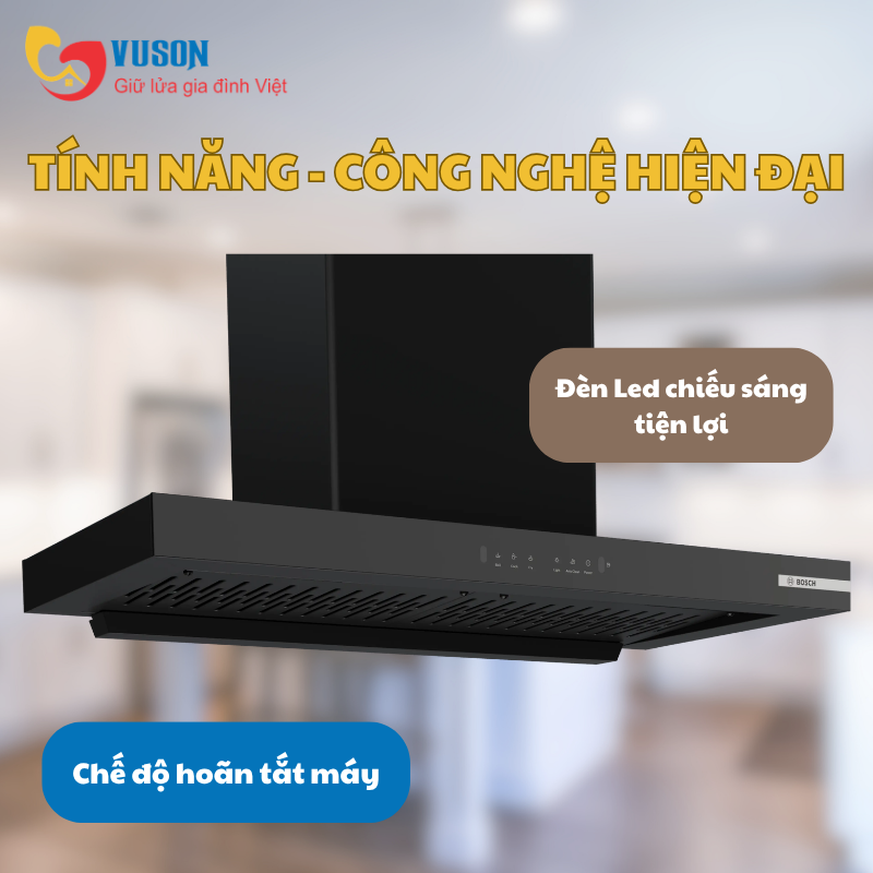 MÁY HÚT MÙI ÁP TƯỜNG BOSCH DWB98IJ60I SERI 4 90CM