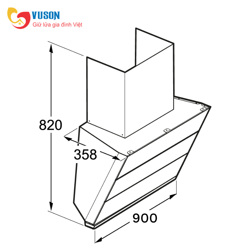 MÁY HÚT MÙI KÍNH VÁT BOSCH DWK98IJ60I SERI 4 90CM