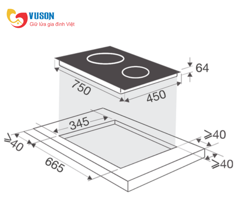 Bếp từ Brandt BPI272UBL