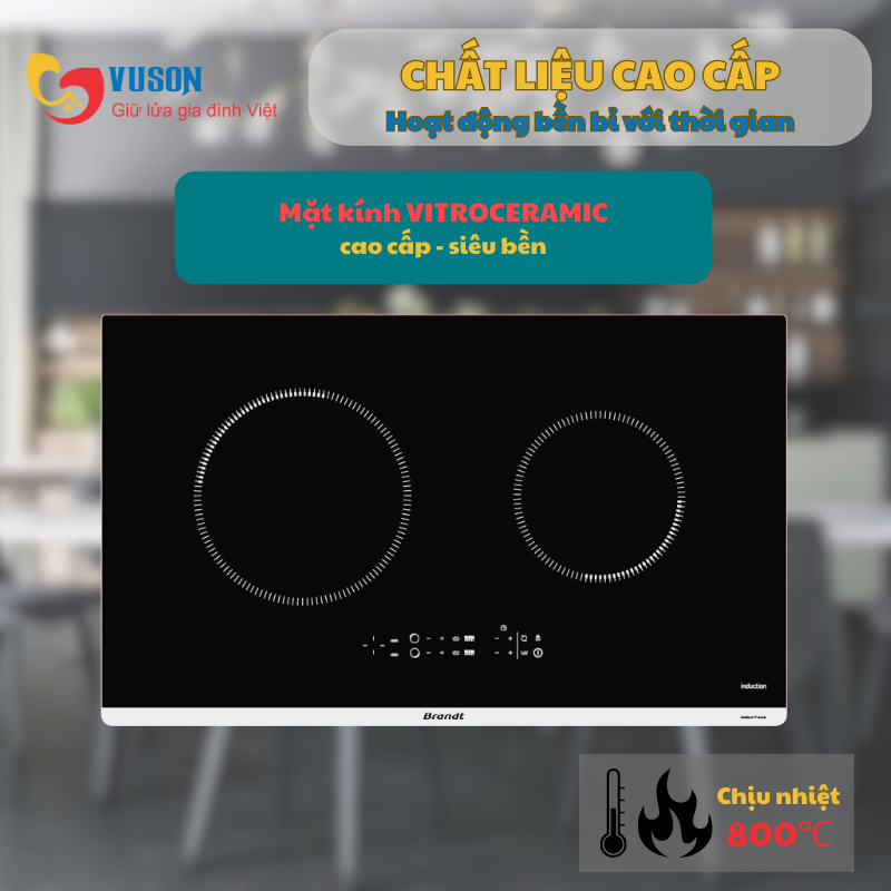 Bếp từ Brandt BPI272UBL