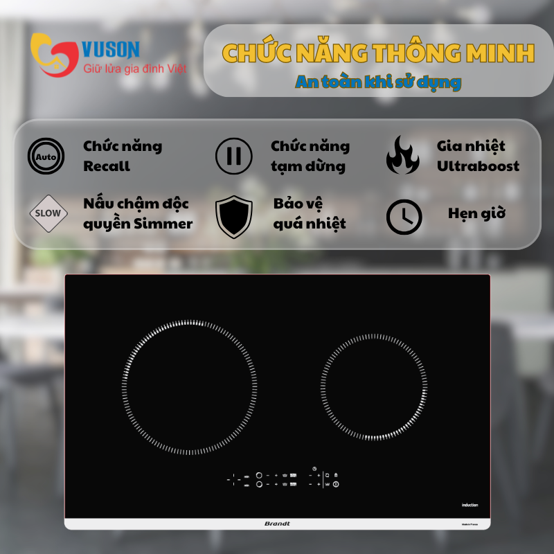 Bếp từ Brandt BPI272UBL