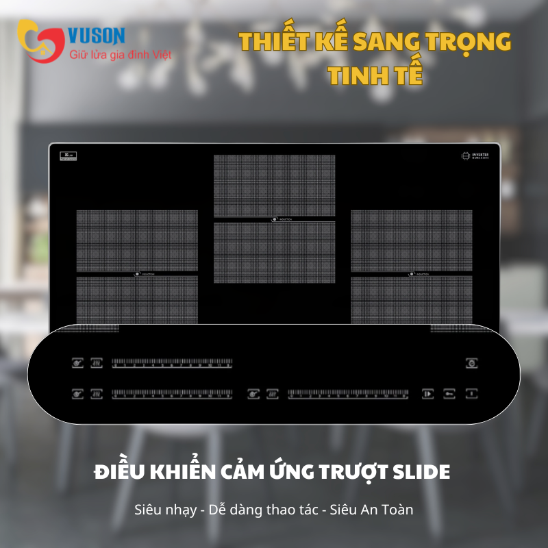 Bếp từ 3 vùng nấu Canzy CZ-03T