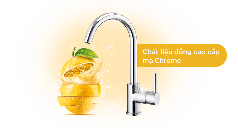 Vòi Rửa Bát Blanco Mida Chrome Nổi Bật Sang Trọng Tinh Tế Đầy Tiện Ích