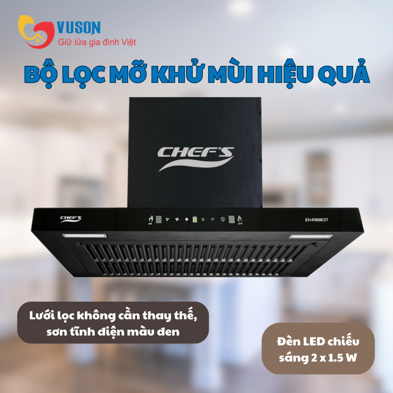 Máy hút mùi Chef's EH-R908E3T