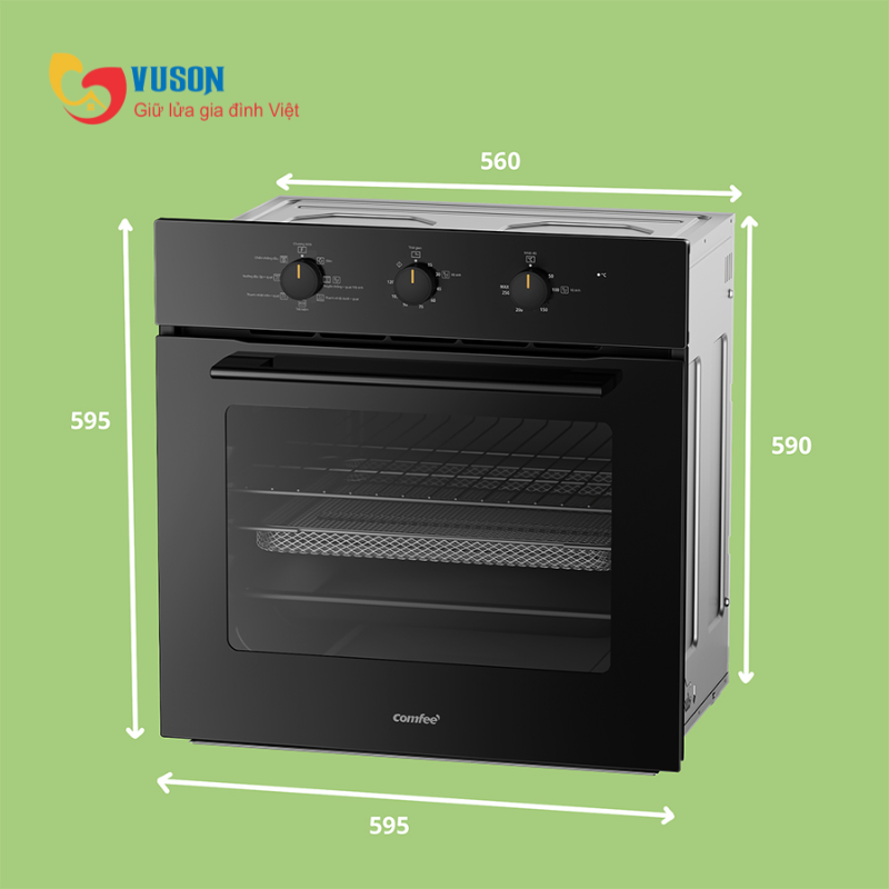 Lò nướng âm tủ Comfee CO-AC70KB