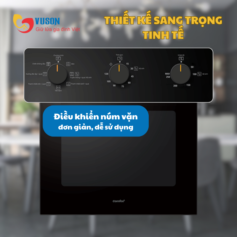 Lò nướng âm tủ Comfee CO-AC70KB