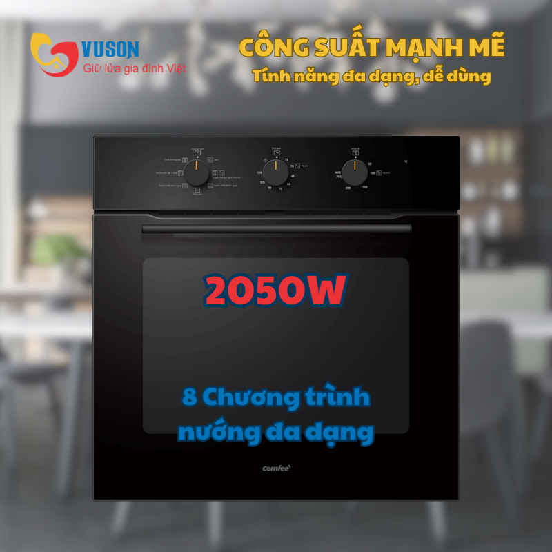 Lò nướng âm tủ Comfee CO-AC70KB