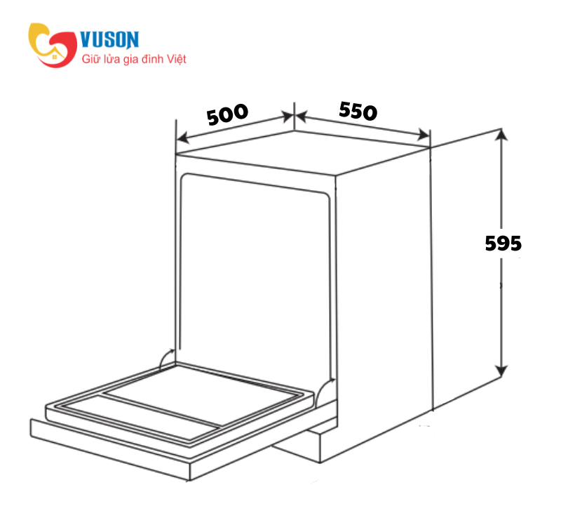 Máy rửa bát Comfee CDW-10F60TB