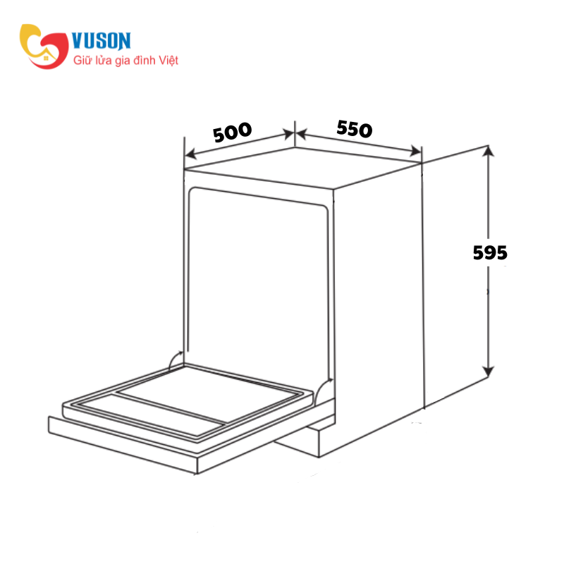 Máy rửa bát Comfee CDW-8F60RB