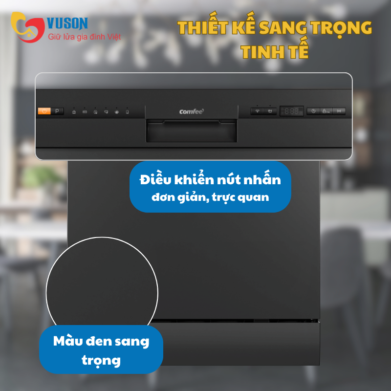 Máy rửa bát Comfee CDW-8F60RB