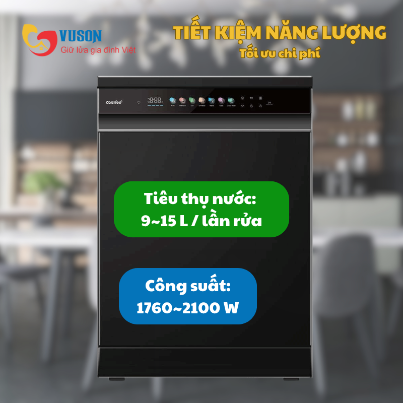 Máy rửa bát Comfee CDWEF1533GB-WU-VN