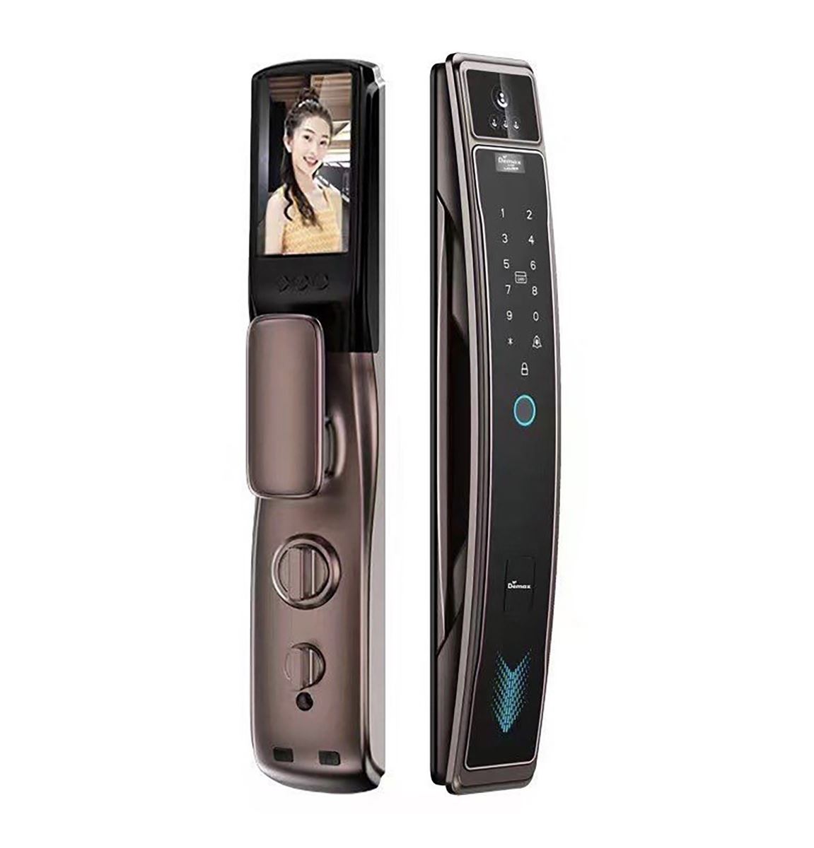 Khóa cửa gỗ Demax SL918 AC nhận diện khuôn mặt, App wifi