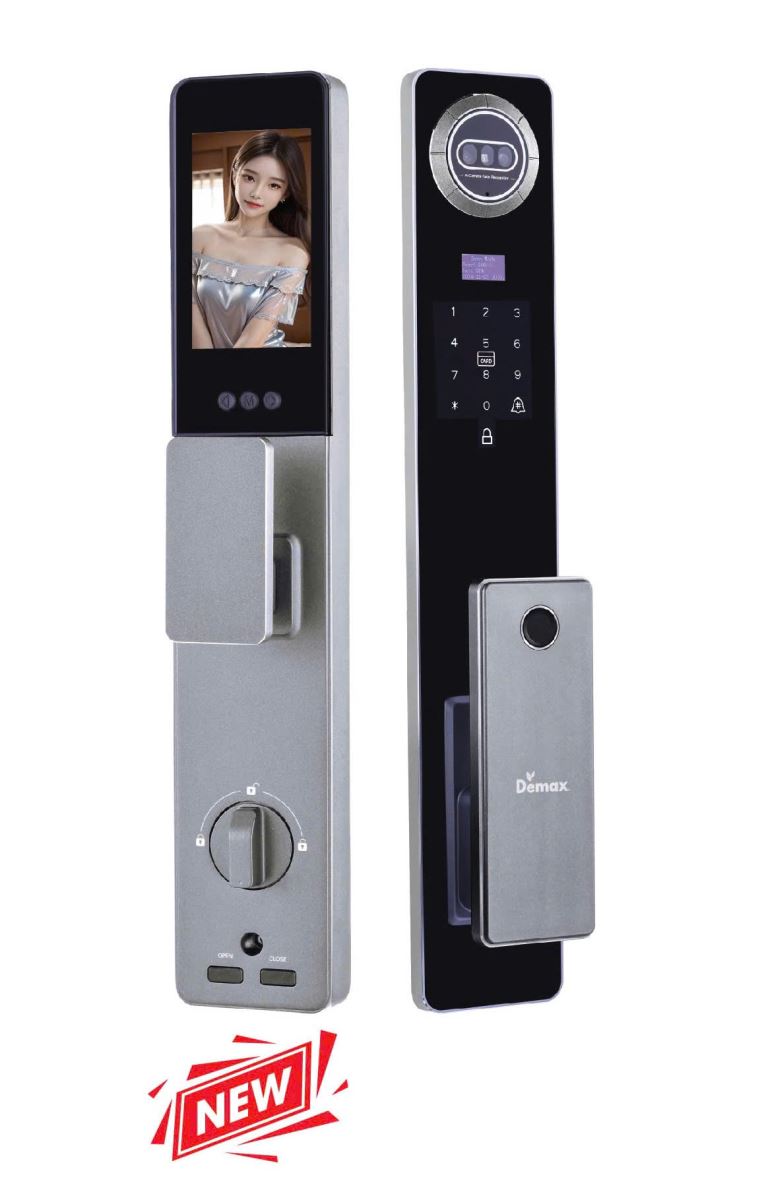Khoá cửa gỗ thông minh Demax SL915 GS Face ID, App wifi