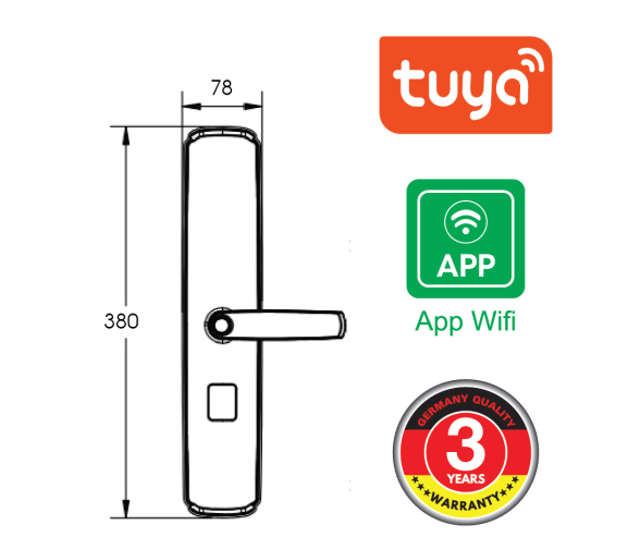 Thông số kỹ thuật khóa demax sl666 BN app Wifi