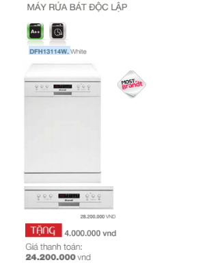 máy rửa bát độc lập