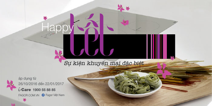 3 model bếp từ Fagor siêu lòng người nội trợ dịp tết