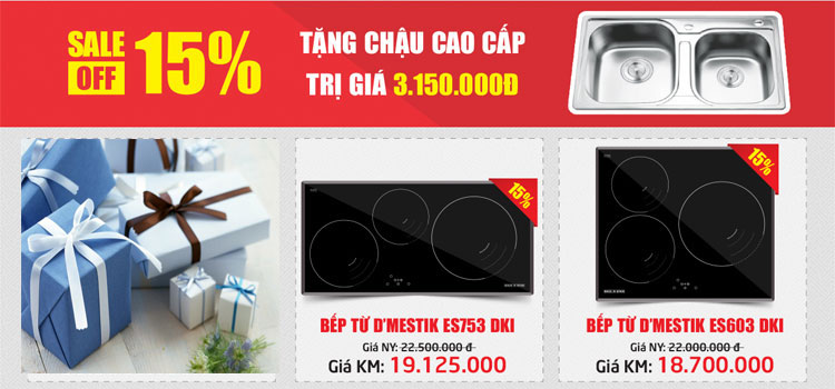 Rộn ràng khuyến mại bếp từ Dmestik chào xuân 2017