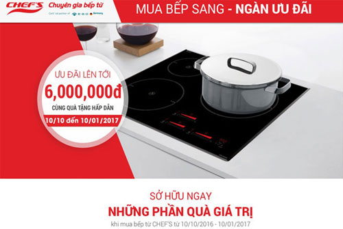 Bếp Vũ Sơn Kim Ngưu ưu đãi lớn cho mặt hàng bếp điện từ