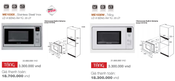  Khai trương bếp Vũ Sơn Kim Ngưu: siêu giảm giá các sản phẩm lò vi sóng Brandt