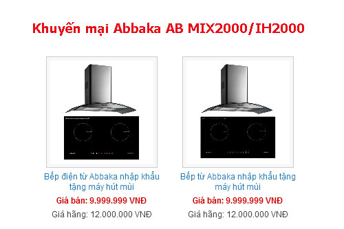 Tặng máy hút mùi kính cong khi mua bếp điện từ Abbaka AB-2000MIX Tặng máy hút mùi kính cong khi mua bếp điện từ Abbaka AB-2000MIX