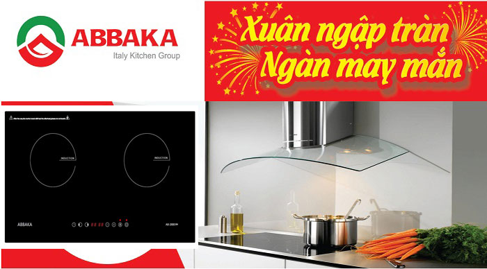 Khuyến mại bếp từ Abbaka AB-2000IH tặng máy hút mùi Khuyến mại bếp từ Abbaka AB-2000IH tặng máy hút mùi