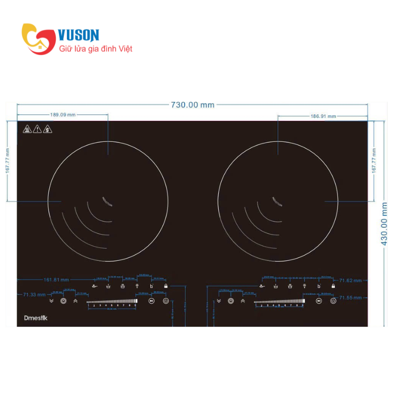 Bếp từ Dmestik TL 232DMK