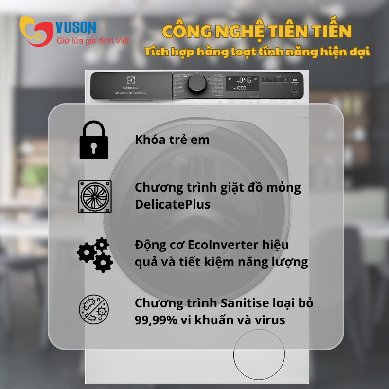 Máy giặt Electrolux EWF1043R7WC