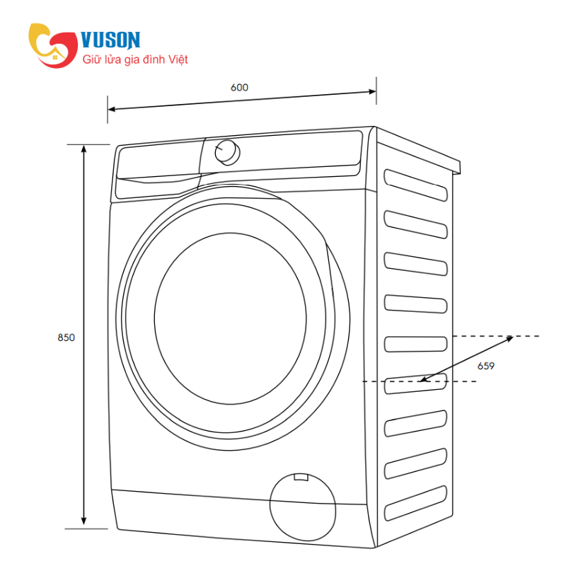 Máy giặt Electrolux EWF1043R7WC