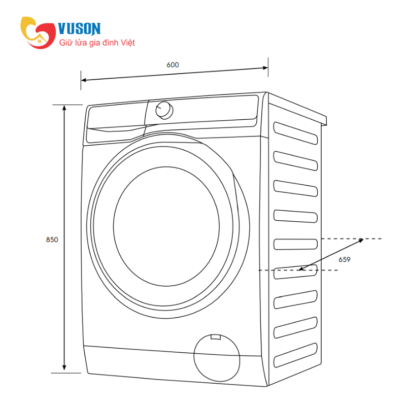 Máy giặt Electrolux EWF1143R7WC