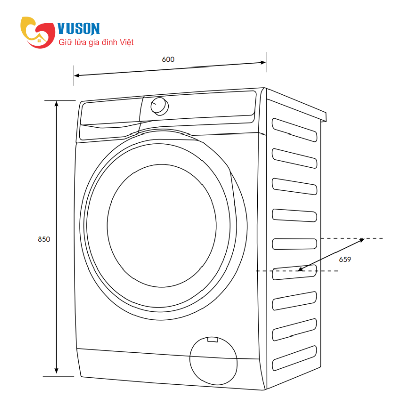 Máy giặt Electrolux EWF1343R7WC