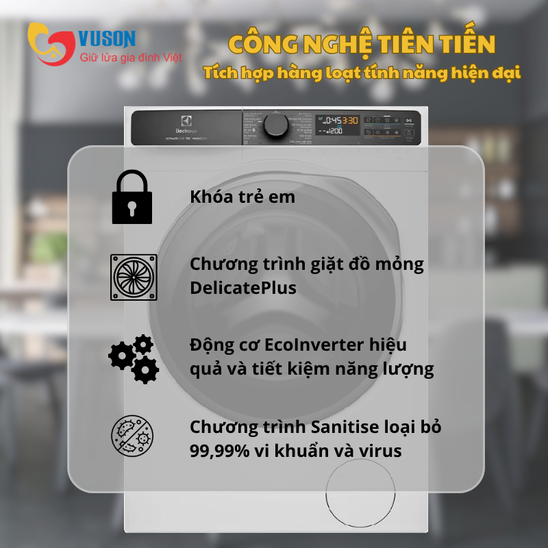 Máy giặt sấy Electrolux EWW1343R7WC