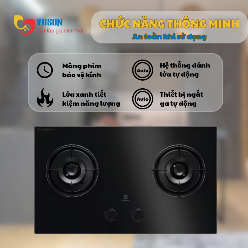 Bếp gas âm Electrolux EHG7202BF