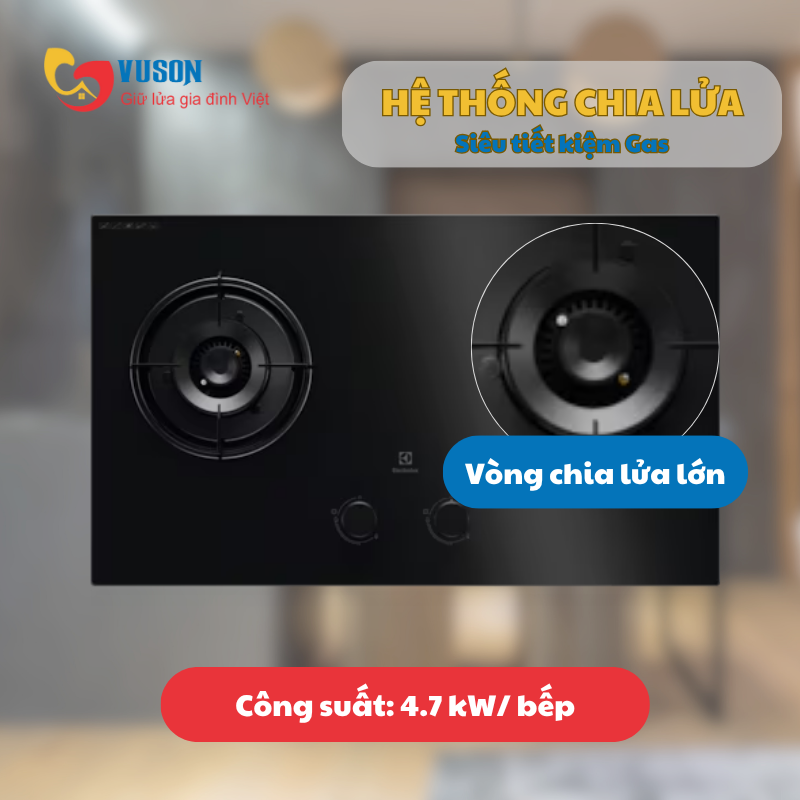 Bếp gas âm Electrolux EHG7202BF