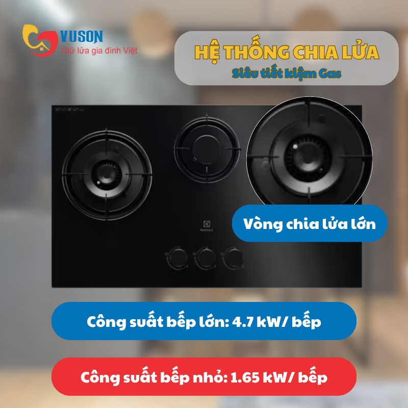 Bếp gas âm Electrolux EHG7303BF