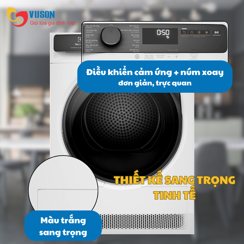 Máy sấy quần áo Electrolux EDH803J5WC