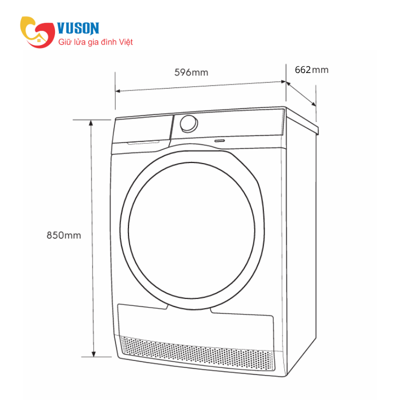 Máy sấy quần áo Electrolux EDH902R9SC