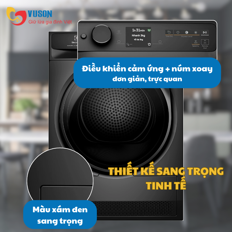 Máy sấy quần áo Electrolux EDH902R9SC