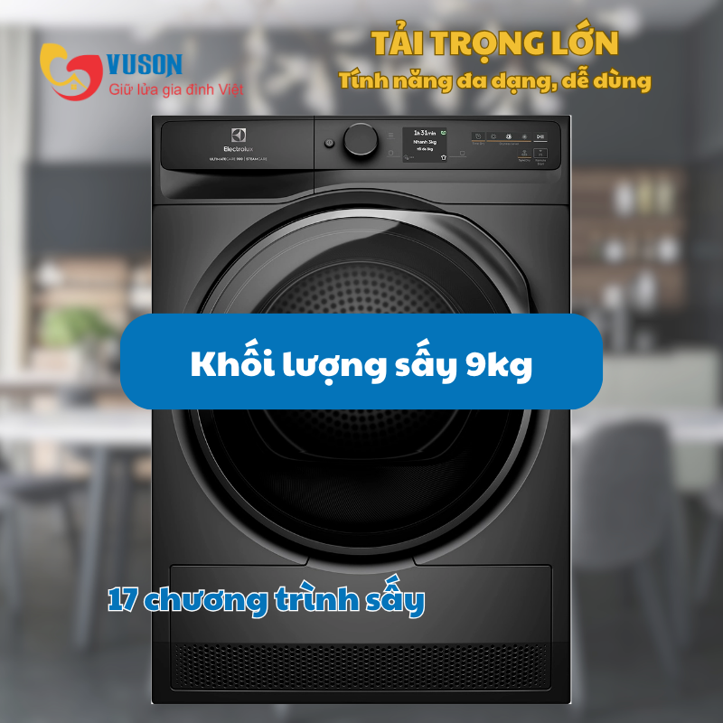 Máy sấy quần áo Electrolux EDH902R9SC