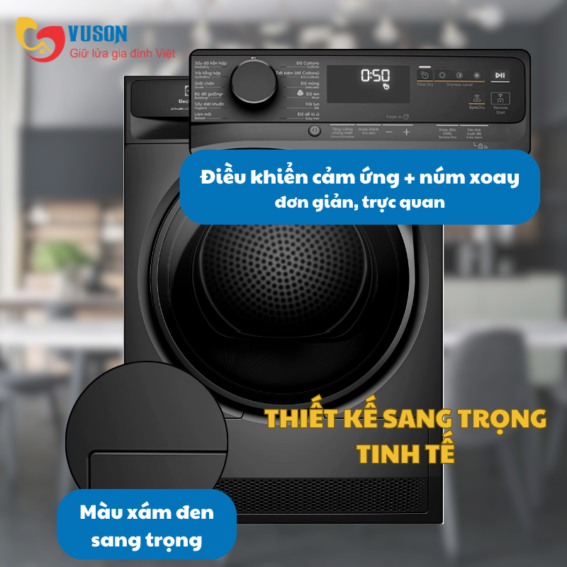 Máy sấy quần áo Electrolux EDH903R7SC