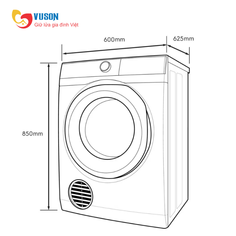 Máy sấy quần áo Electrolux EDS904N3SC