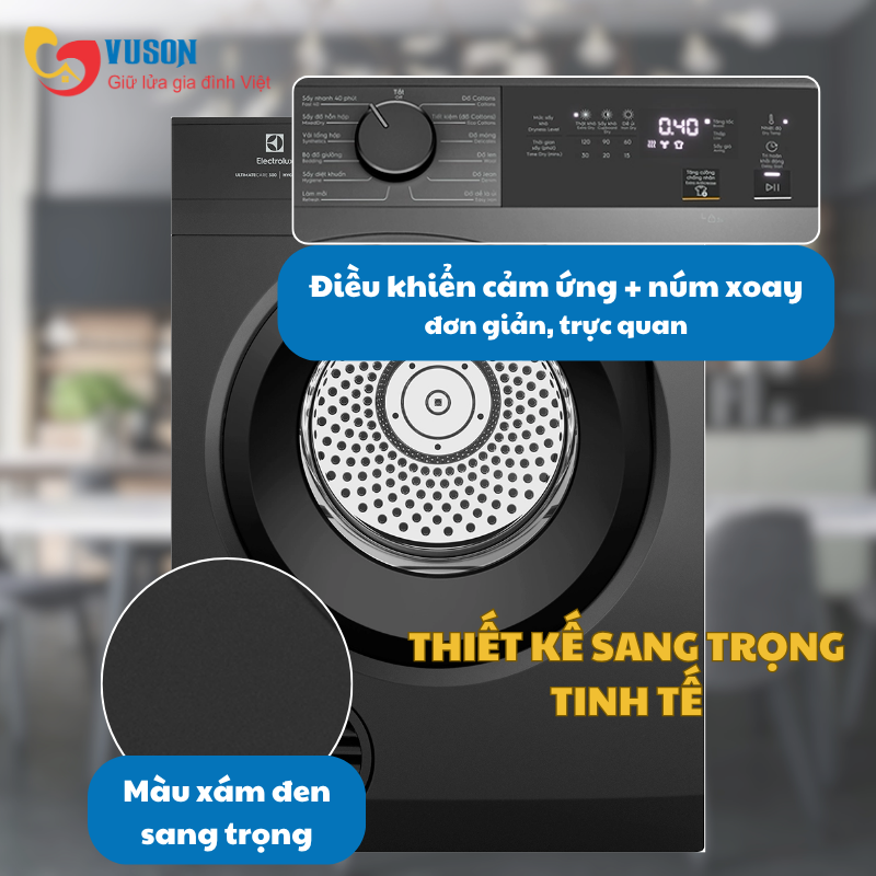 Máy sấy quần áo Electrolux EDV904N3SC