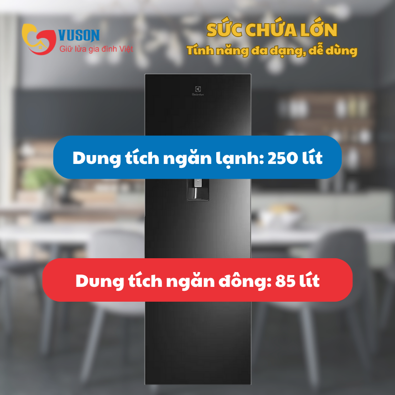 Tủ lạnh Electrolux EBB3742M-H