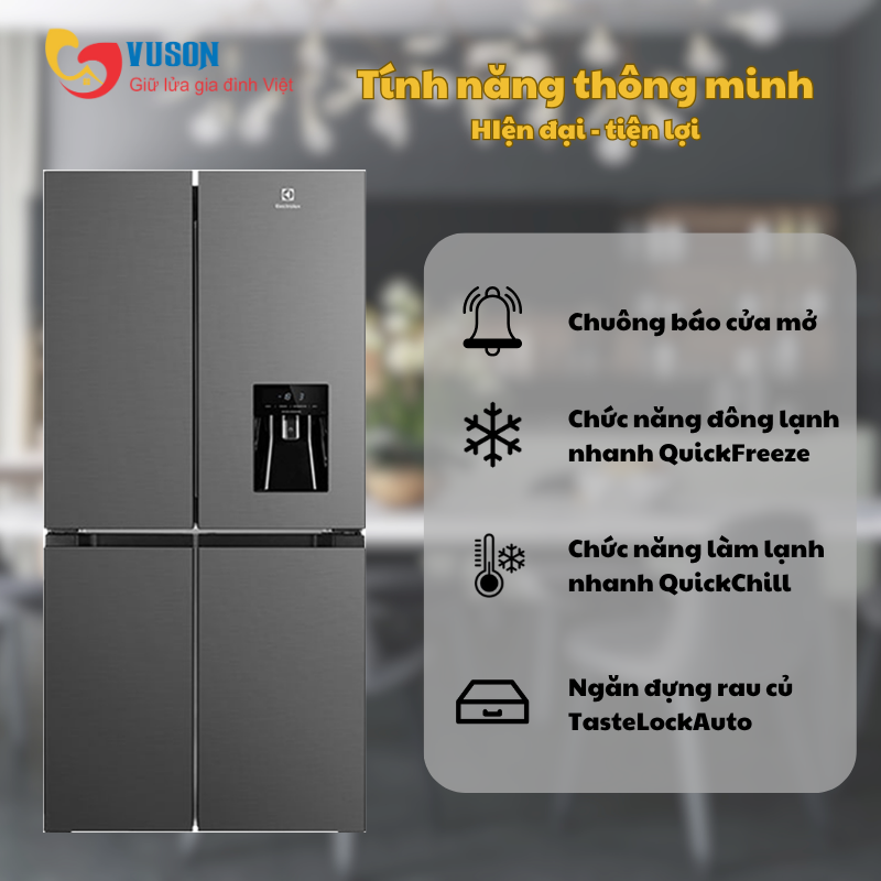 Tủ lạnh Electrolux EQE4960A-B