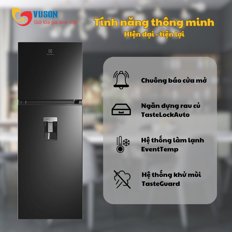 Tủ lạnh Electrolux ETB3440M-H