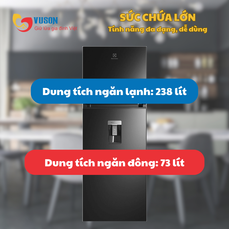 Tủ lạnh Electrolux ETB3440M-H