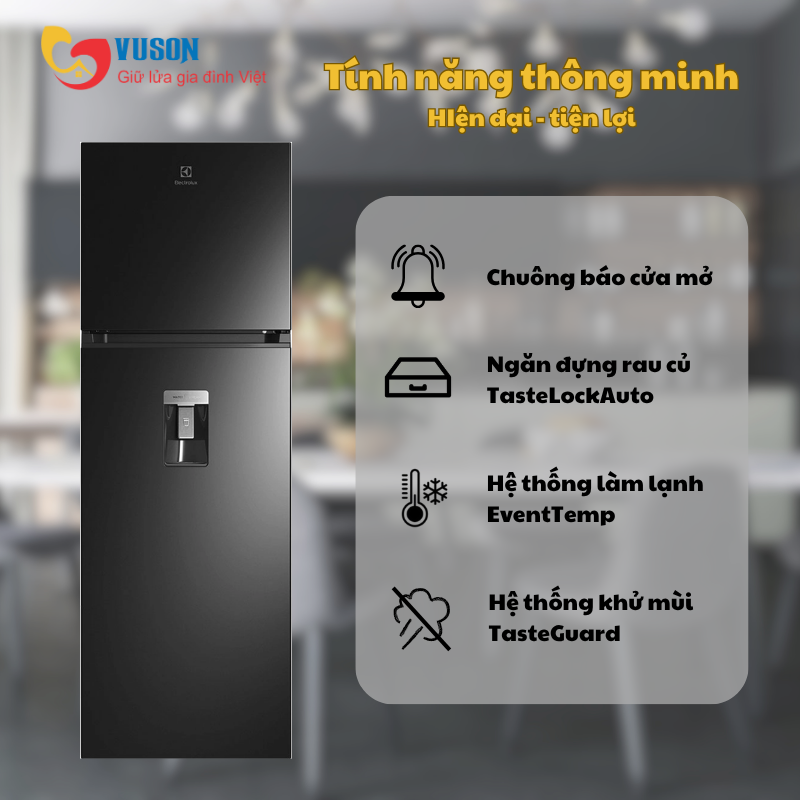 Tủ lạnh Electrolux ETB3760M-H