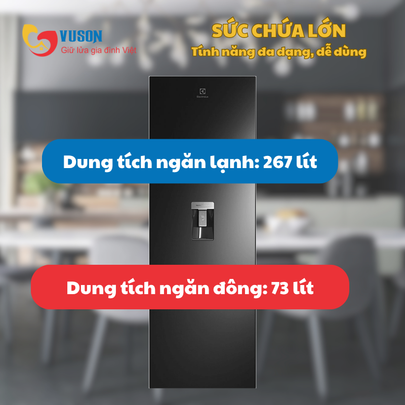 Tủ lạnh Electrolux ETB3760M-H